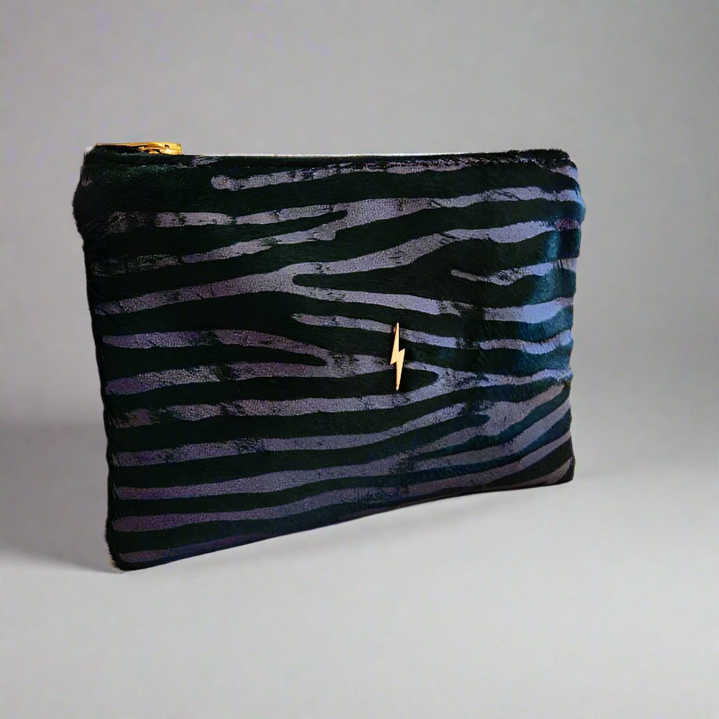 Emerald Zebra Bolt Pouch