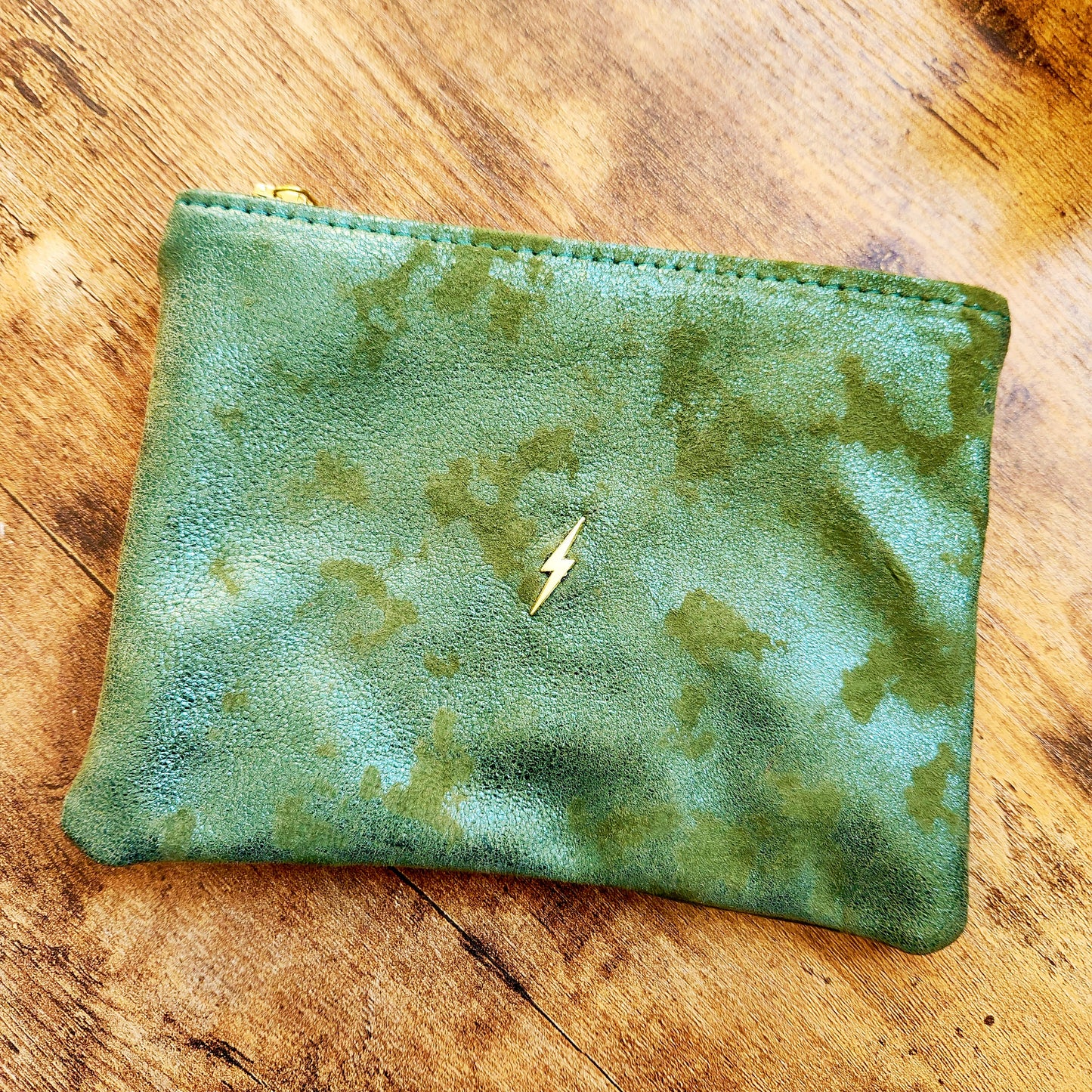 Metallic Kashmir Green Bolt