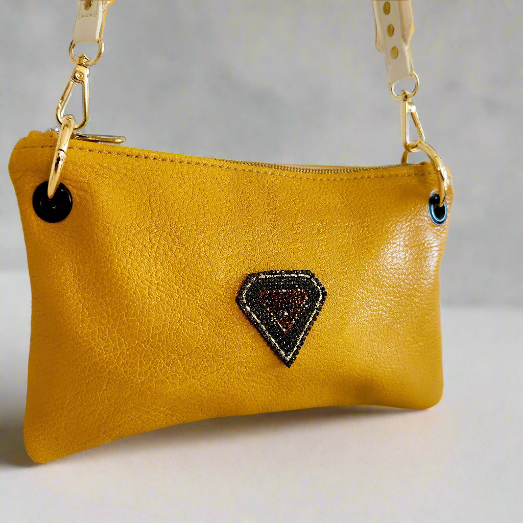 Mustard Diamond Crossbody