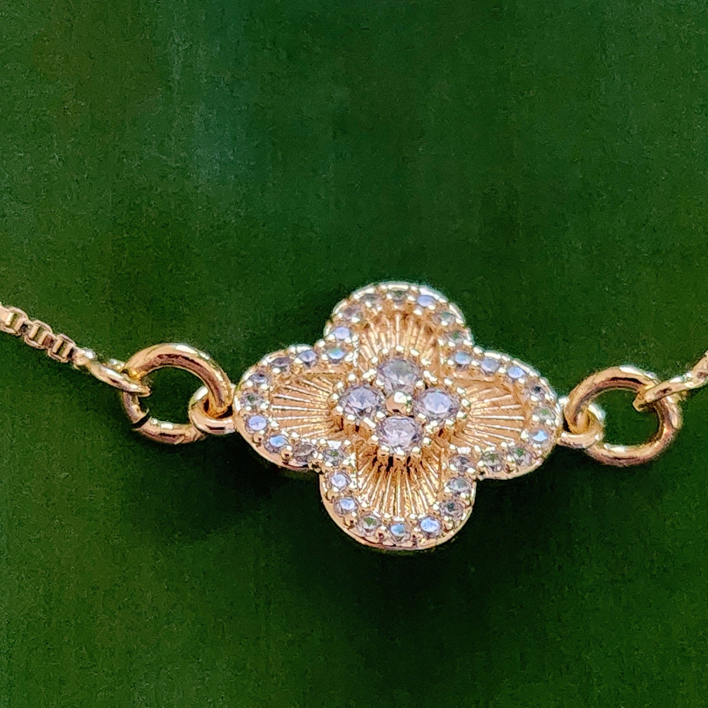 Danty Fleur Gold FiIled Adjustable Bracelet