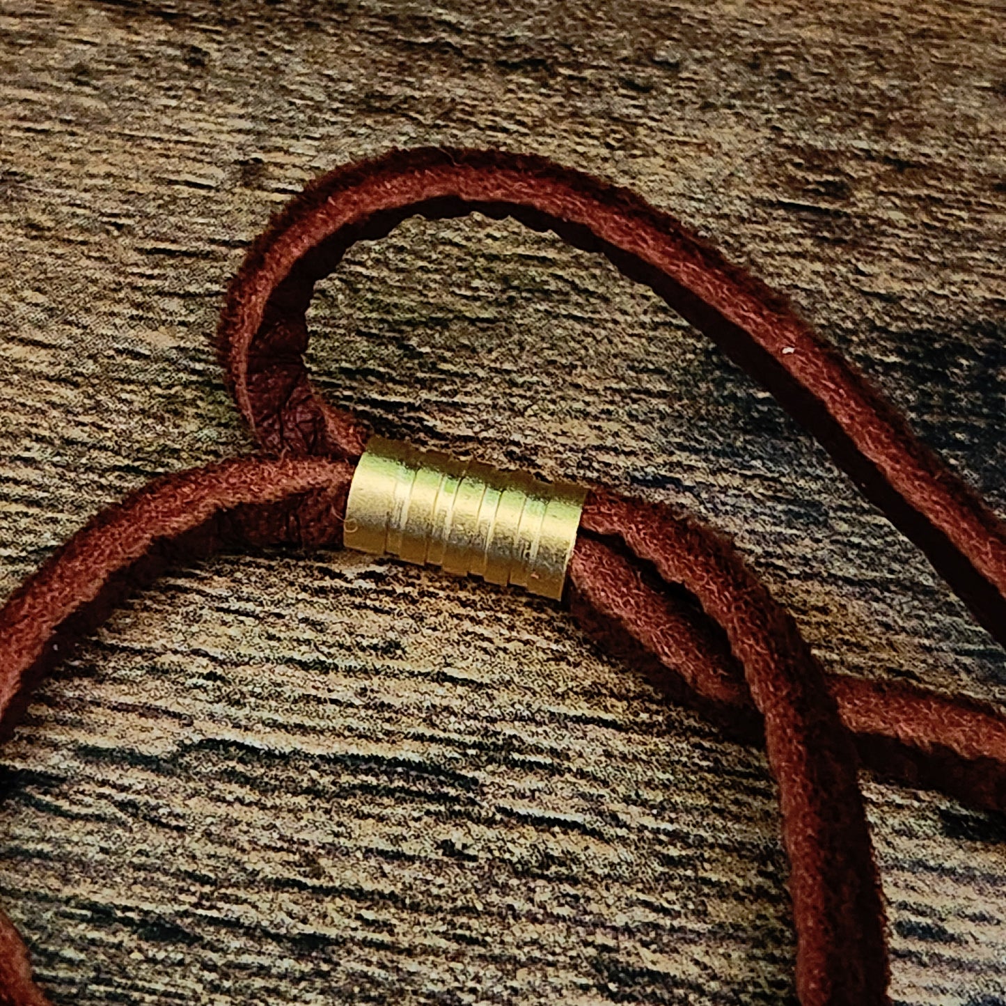 Adjustable Leather Cord Fringe Necklace