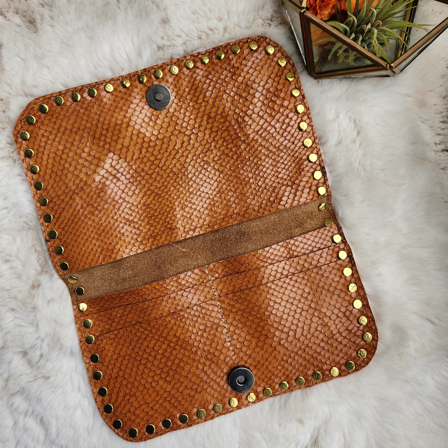 Handcrafted Embellished Sable Wallet
