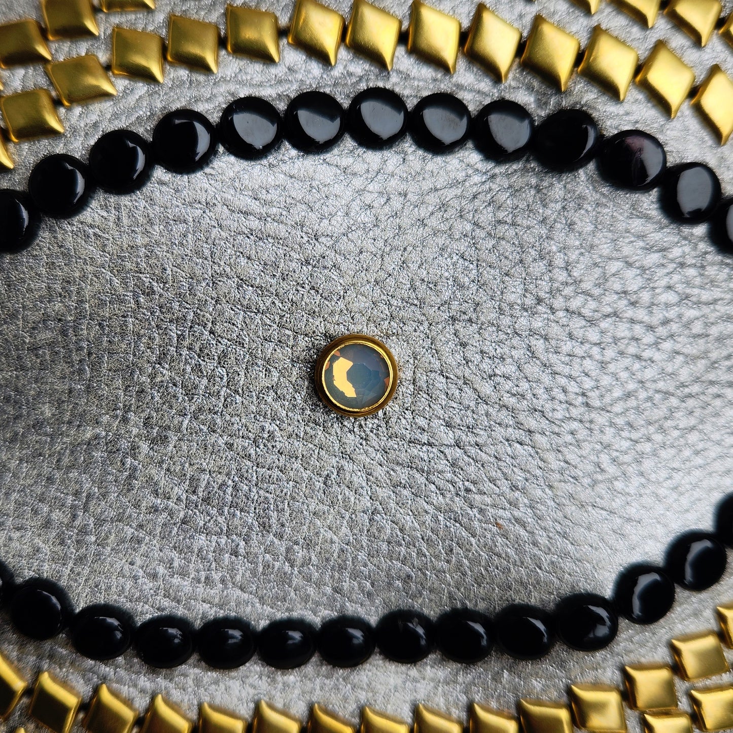 Handcrafted Pewter Embellished Wallet