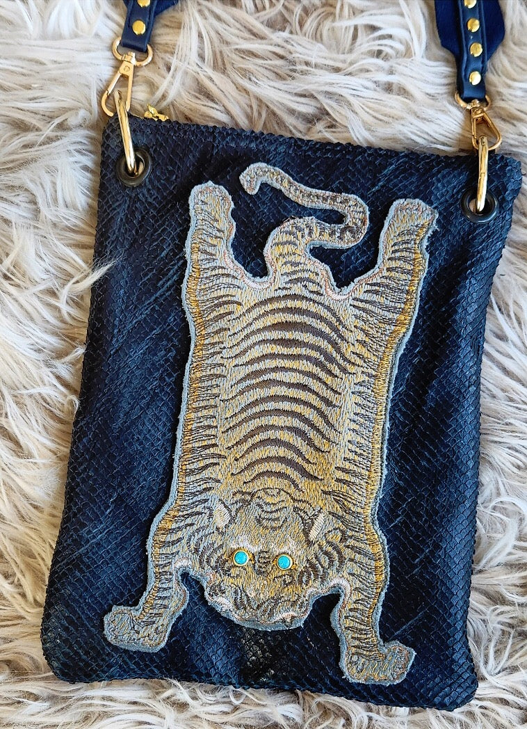 Deep Navy Bengal Crossbody