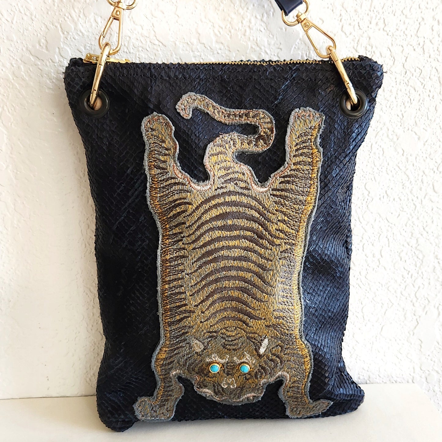 Deep Navy Bengal Crossbody