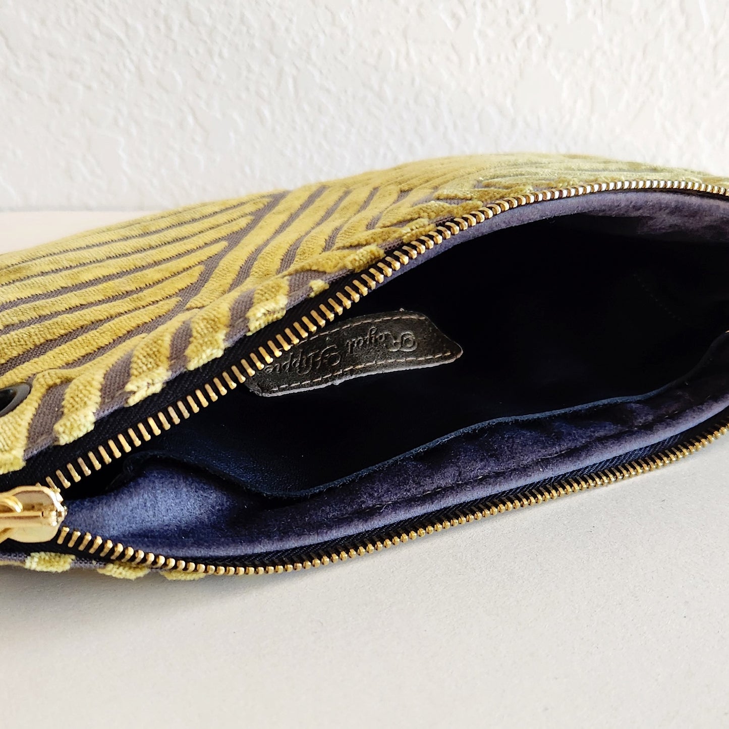 Geo Velvet Crossbody