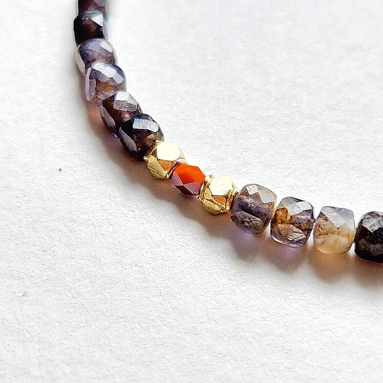 Natural Black Tourmaline with Turquoise