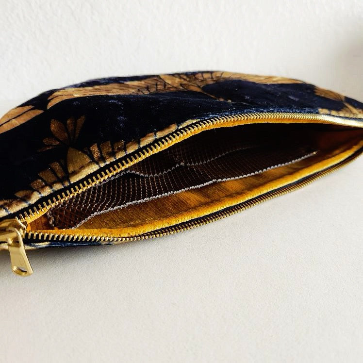 Black And Gold Heron Fanny Bag