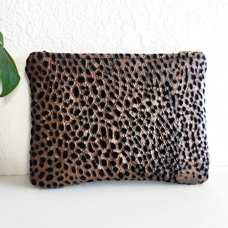 Handcrafted Tuscany Italian Leather "K" Pouch