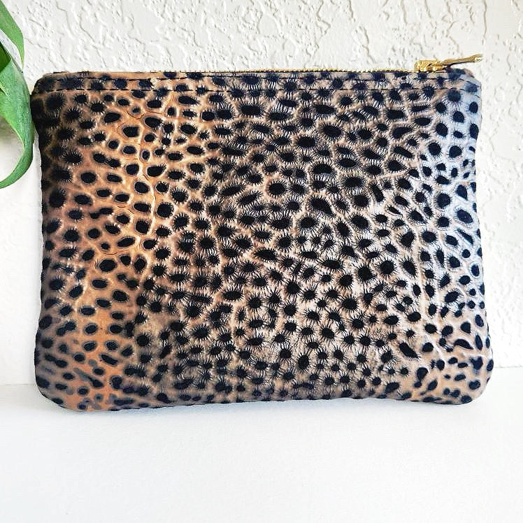 Handcrafted Tuscany Italian Leather "V" Pouch