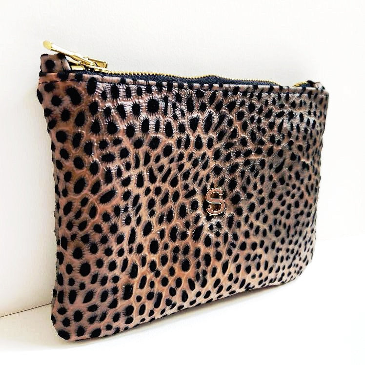 Handcrafted Tuscany Italian Leather "S" Pouch