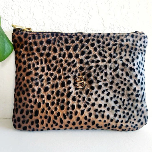 Handcrafted Tuscany Italian Leather "S" Pouch