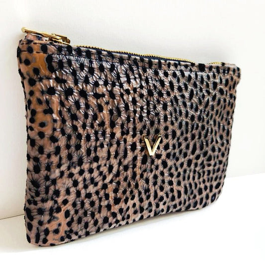 Handcrafted Tuscany Italian Leather "V" Pouch