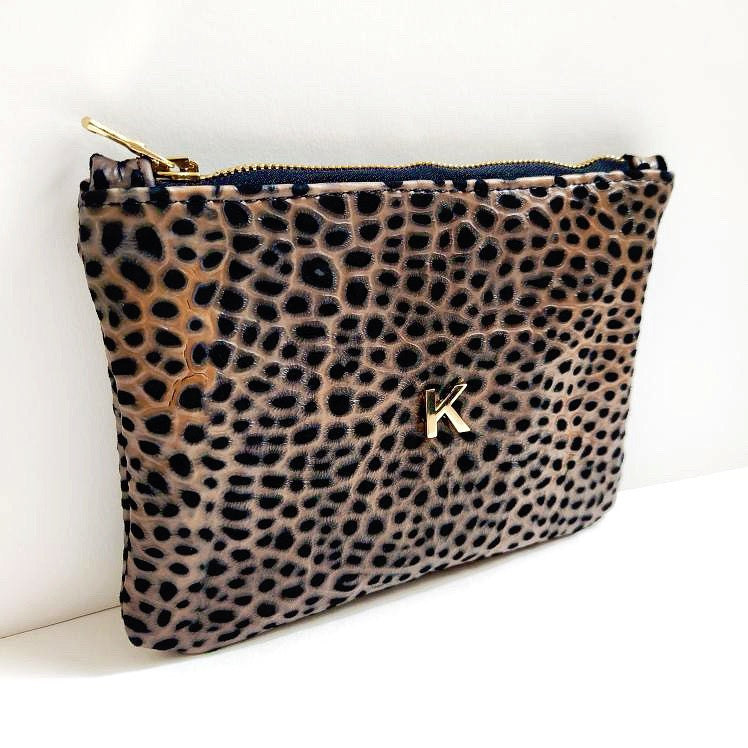 Handcrafted Tuscany Italian Leather "K" Pouch