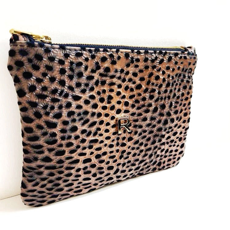 Handcrafted Tuscany Italian Leather "R" Pouch