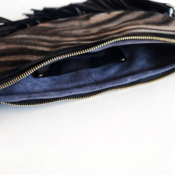 Zebra Moon Shoulder Bag