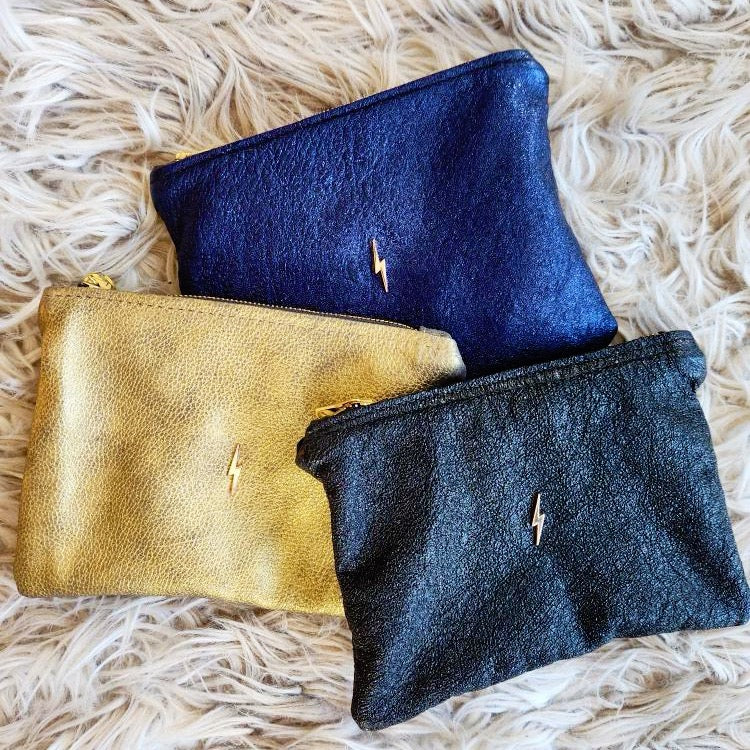 Royal Blue Bolt Pouch