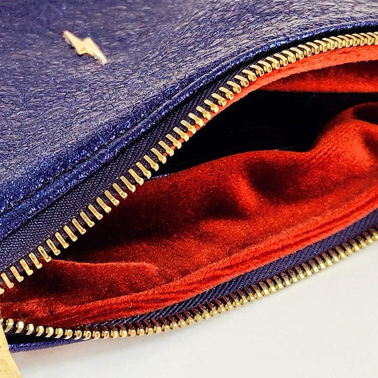 Royal Blue Bolt Pouch