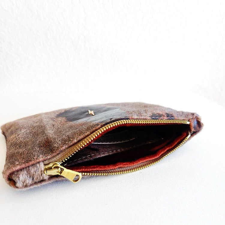 Distressed Mocha Bolt Pouch