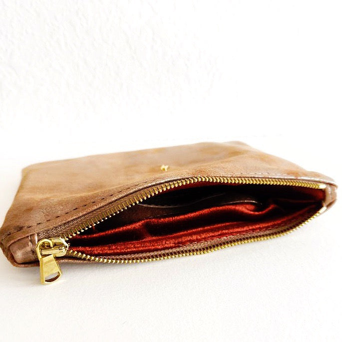 Distressed Tan Bolt Pouch