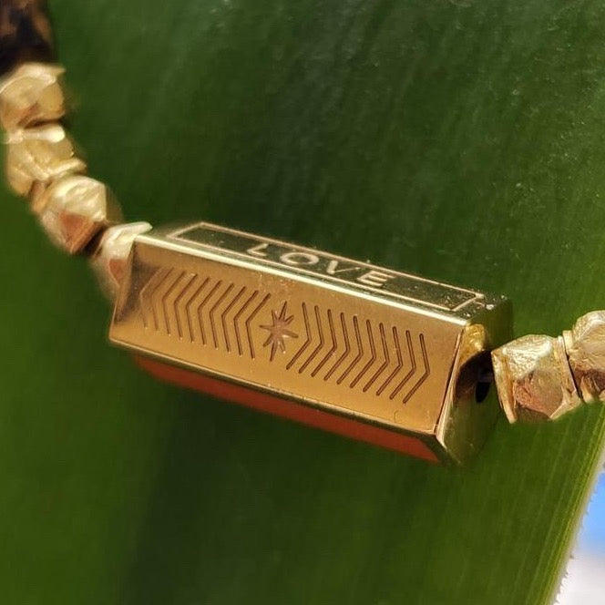 Mocha Jasper Message Necklace