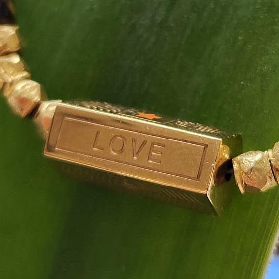 Mocha Jasper Message Necklace