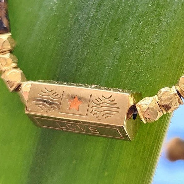 Mocha Jasper Message Necklace