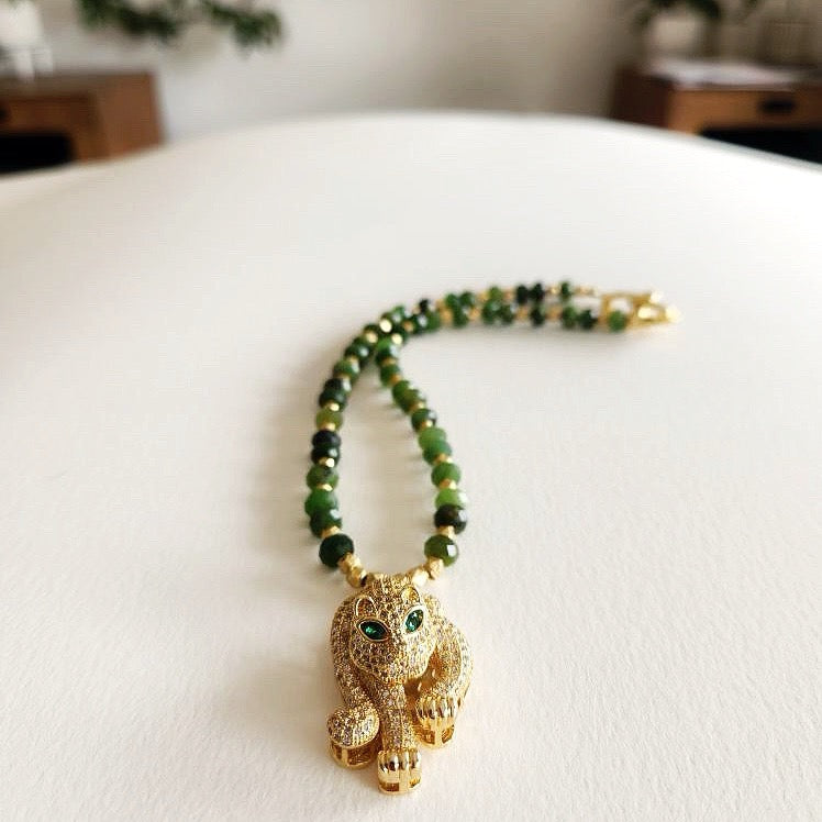 Jade Panther Necklace