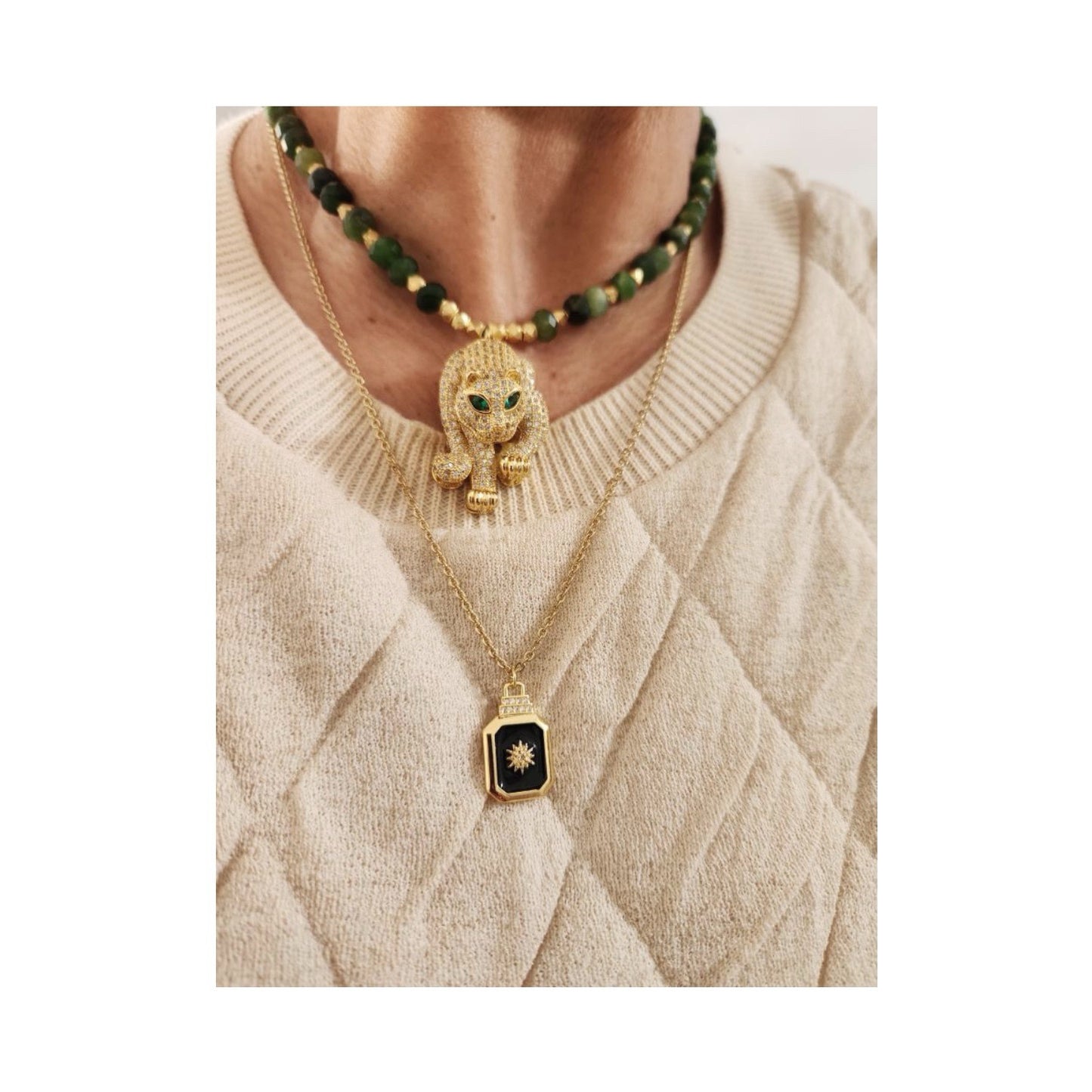 Jade Panther Necklace