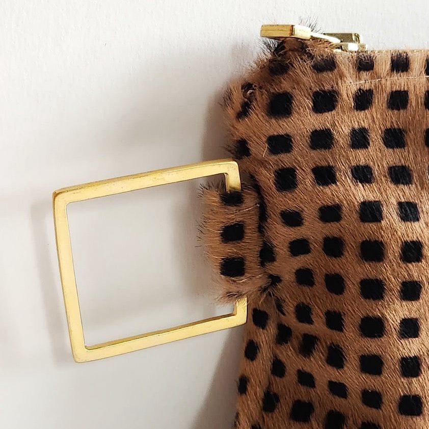 Camel Italian Leather Pouch