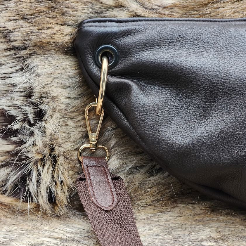 Large Chocolate Heart Sling Crossbody Bag