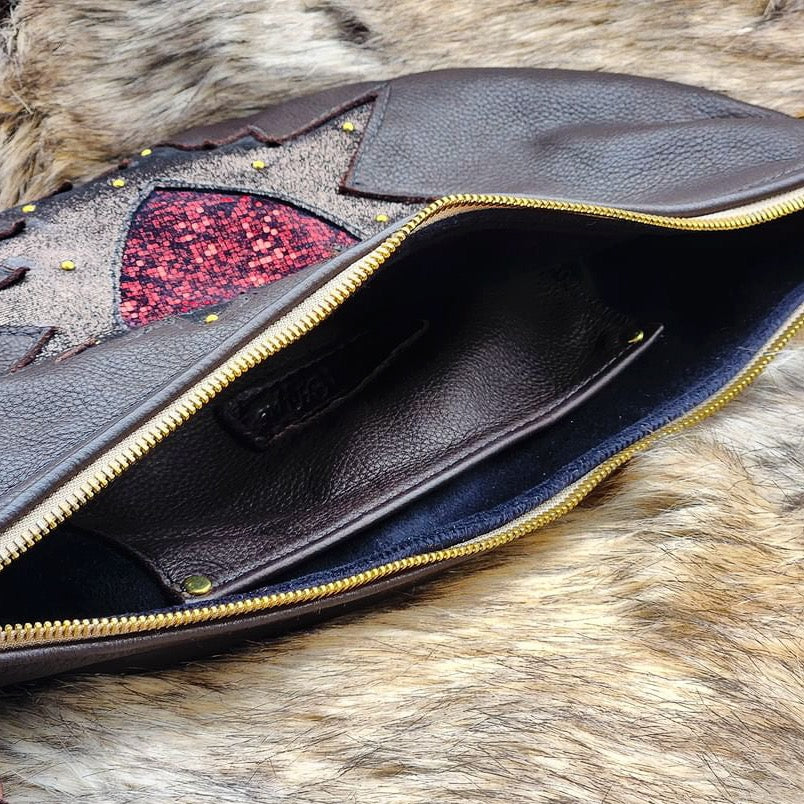 Large Chocolate Heart Sling Crossbody Bag