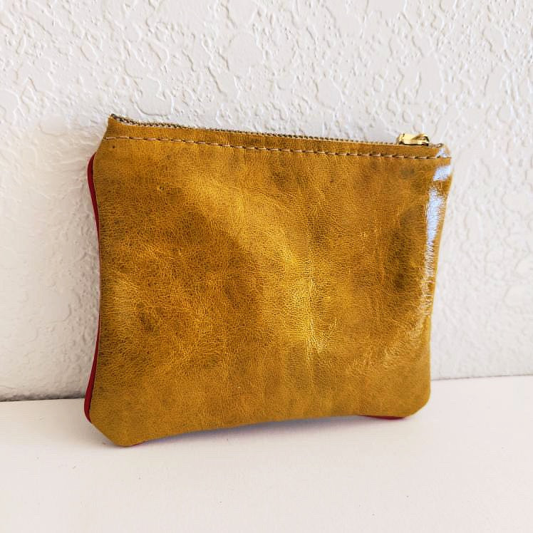 Mustard Mini Coin Card Pouch