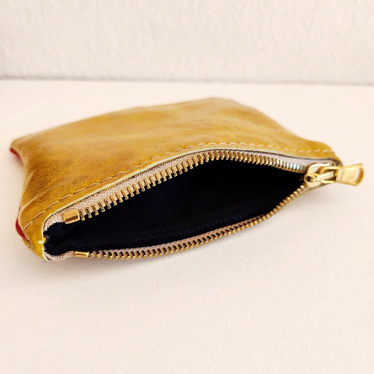 Mustard Mini Coin Card Pouch