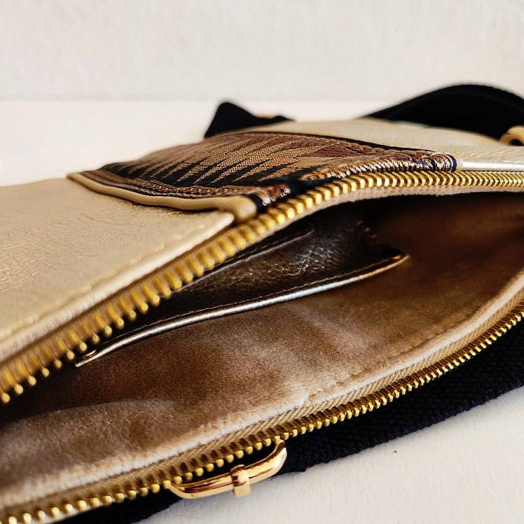 Gold Geo Cross Body Bag