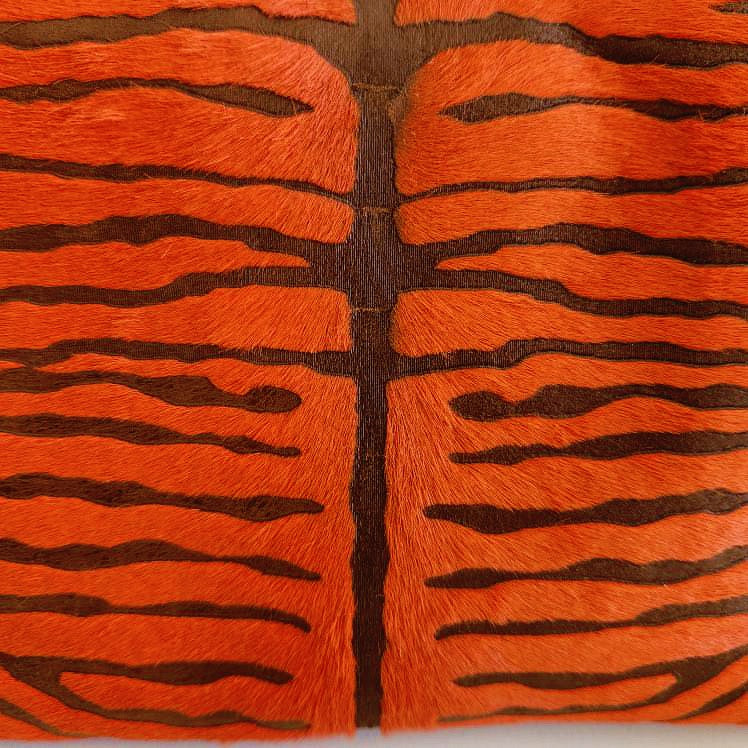 Brunt Orange Zebra Crossbody Bag