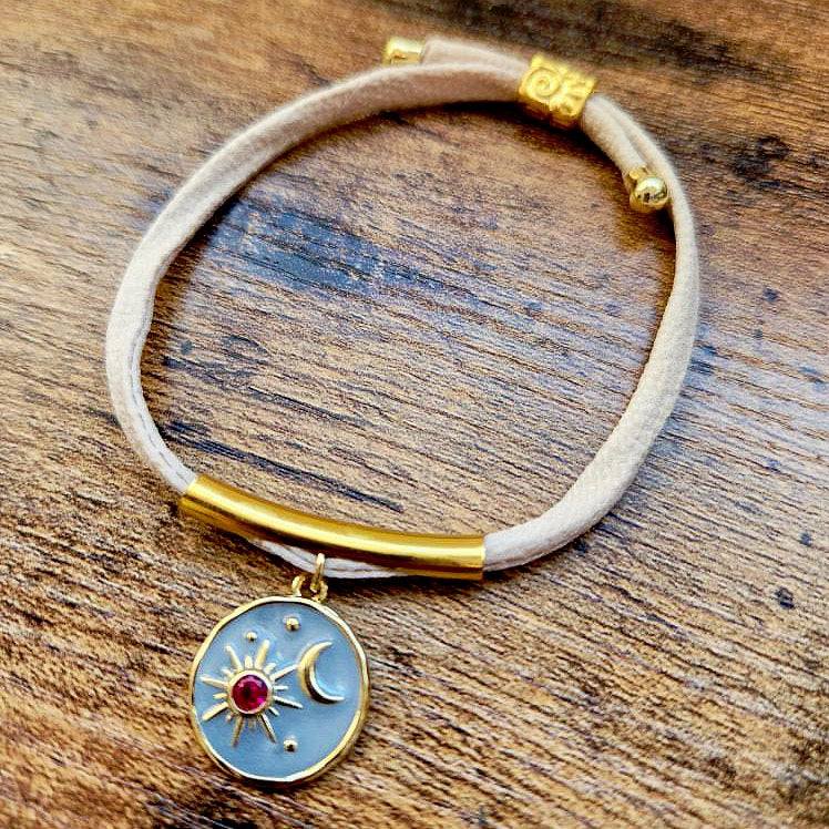 Sun & Moon Adjustable Bracelet