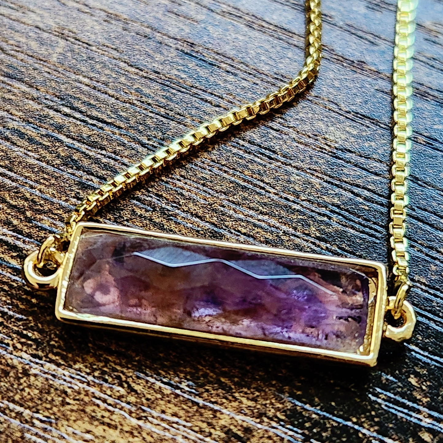 Gold Filled Amethyst Adjustable Bracelet