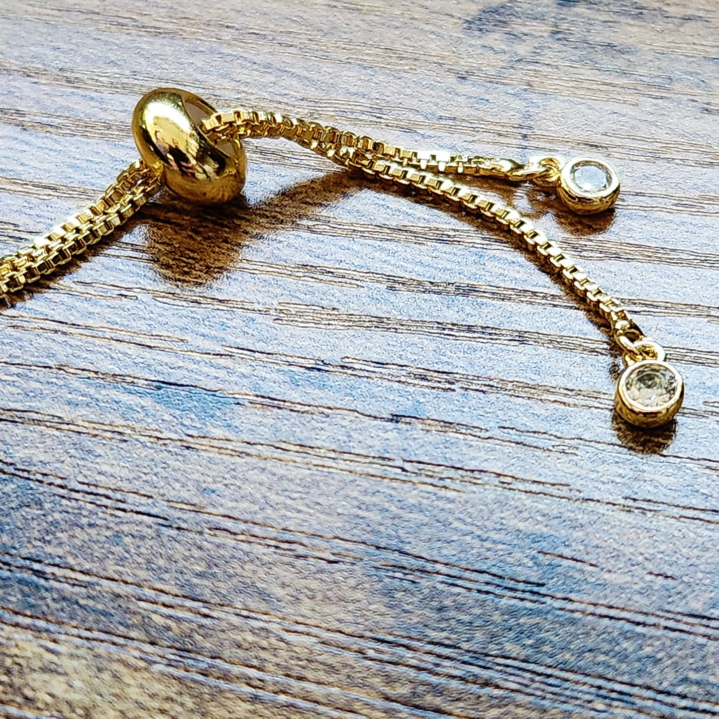 Gold Filled Amethyst Adjustable Bracelet