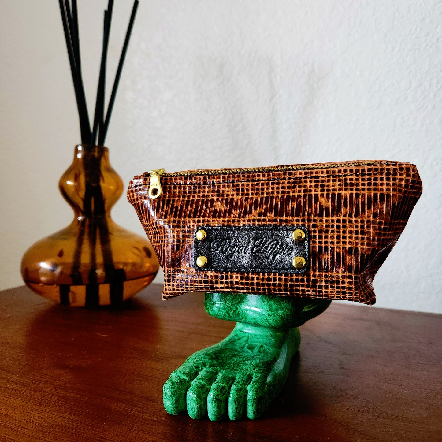 Copper Textured Mini Pouch