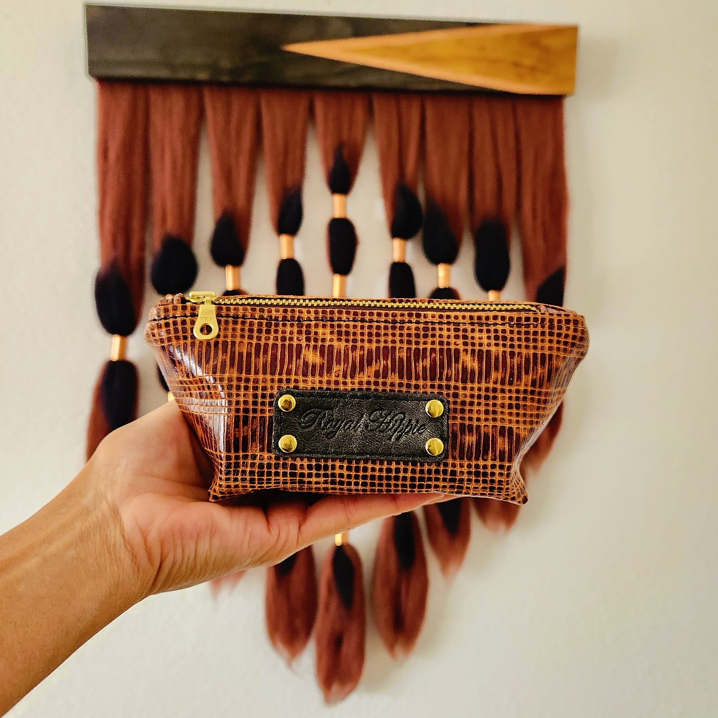 Copper Textured Mini Pouch