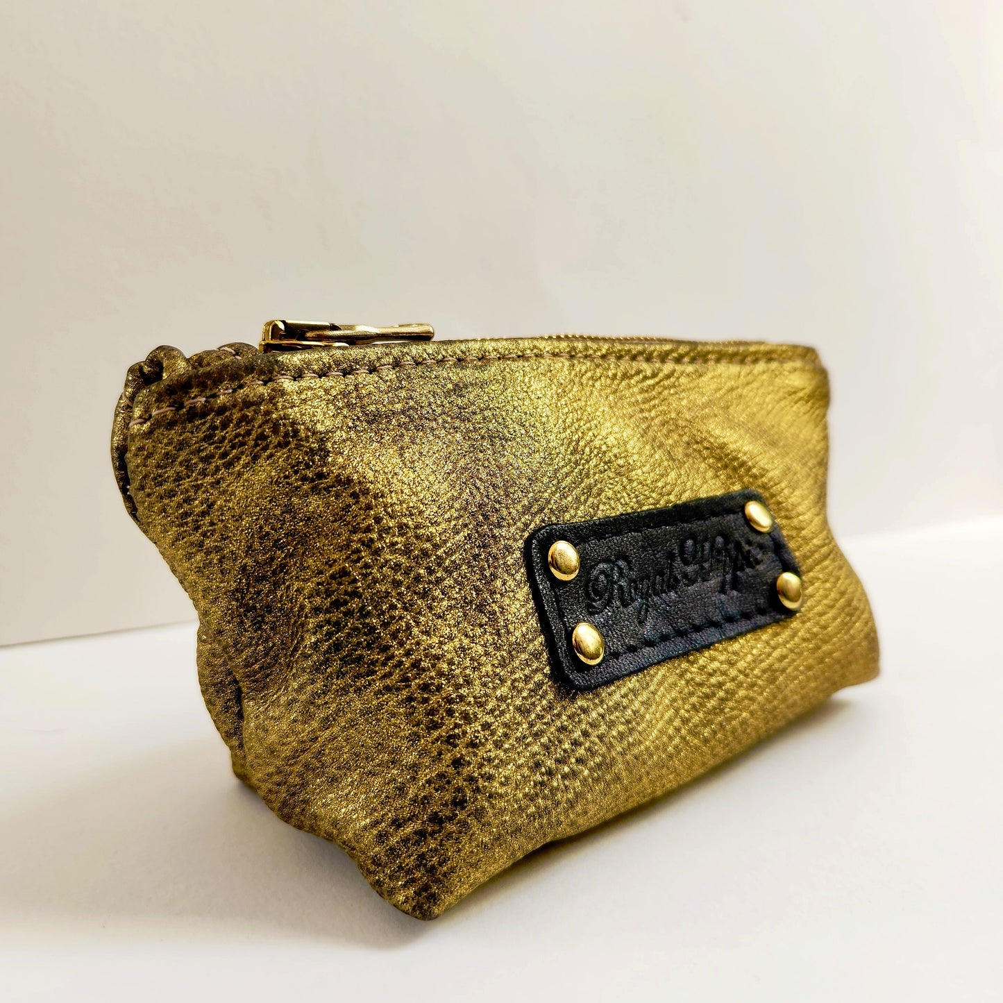 Brushed Gold Mini Pouch
