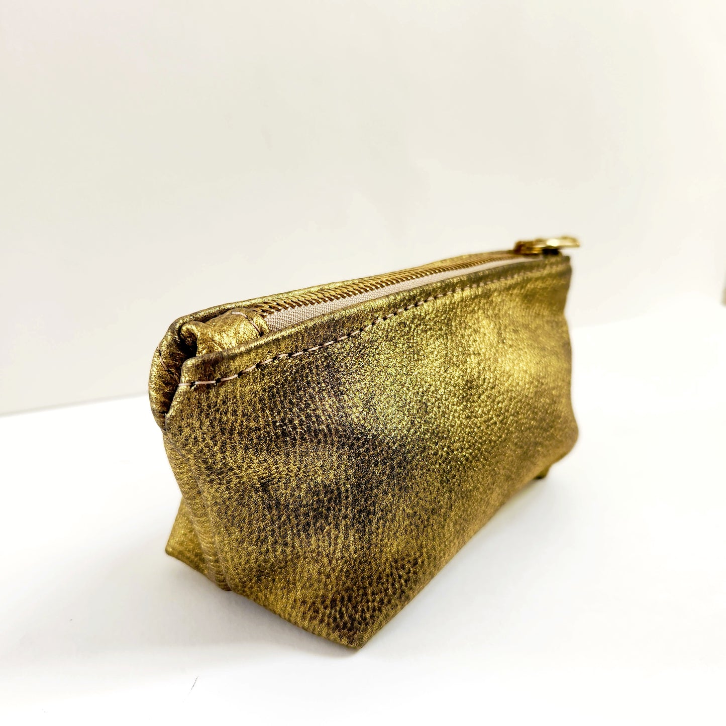 Brushed Gold Mini Pouch