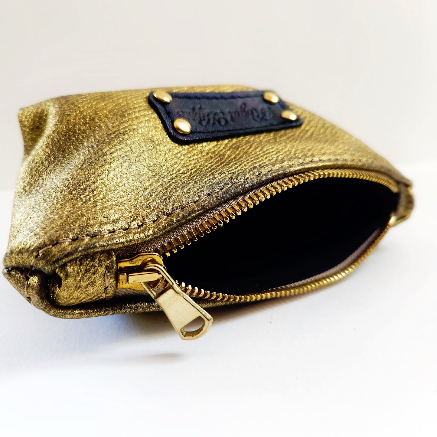 Brushed Gold Mini Pouch