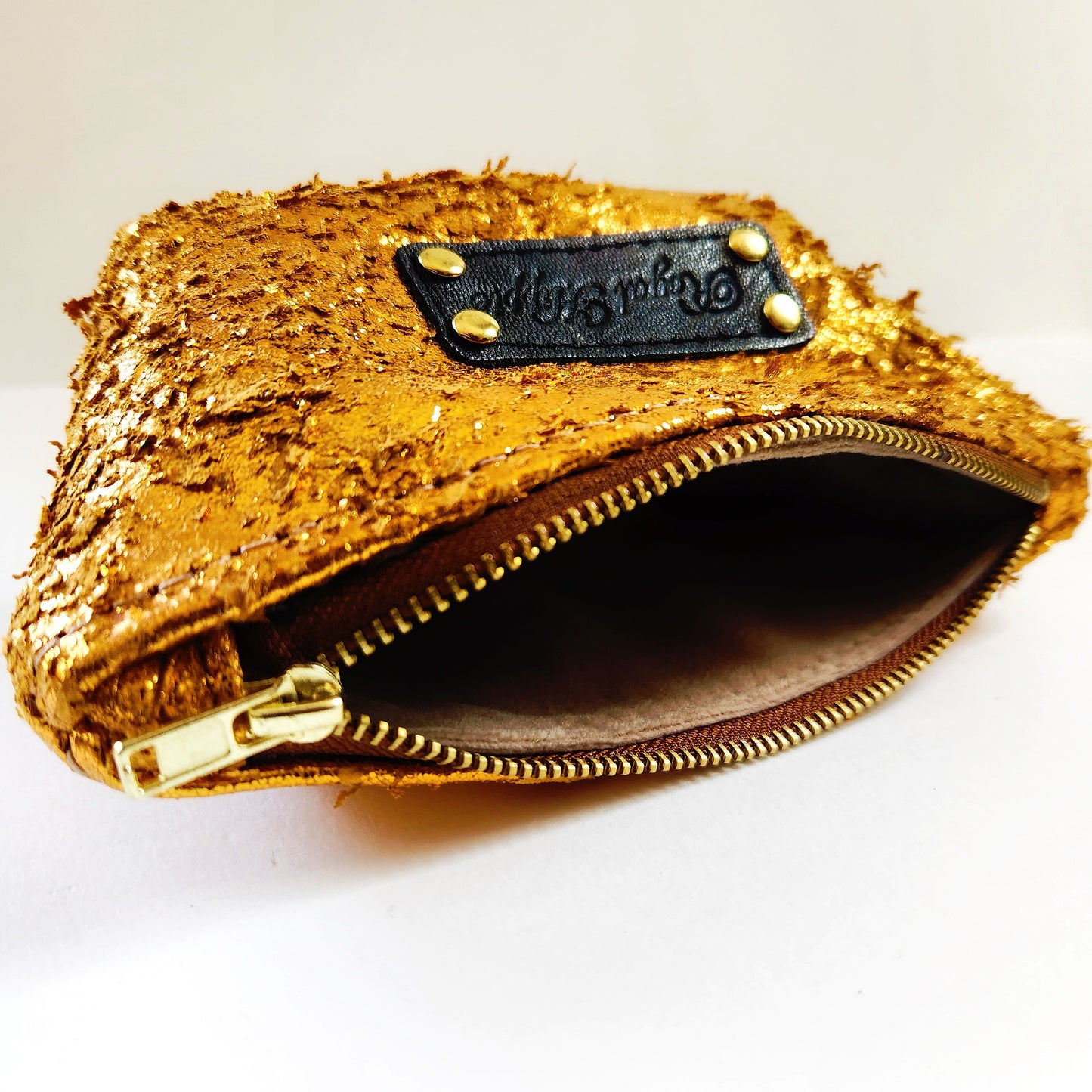 Distressed Copper Mini Pouch