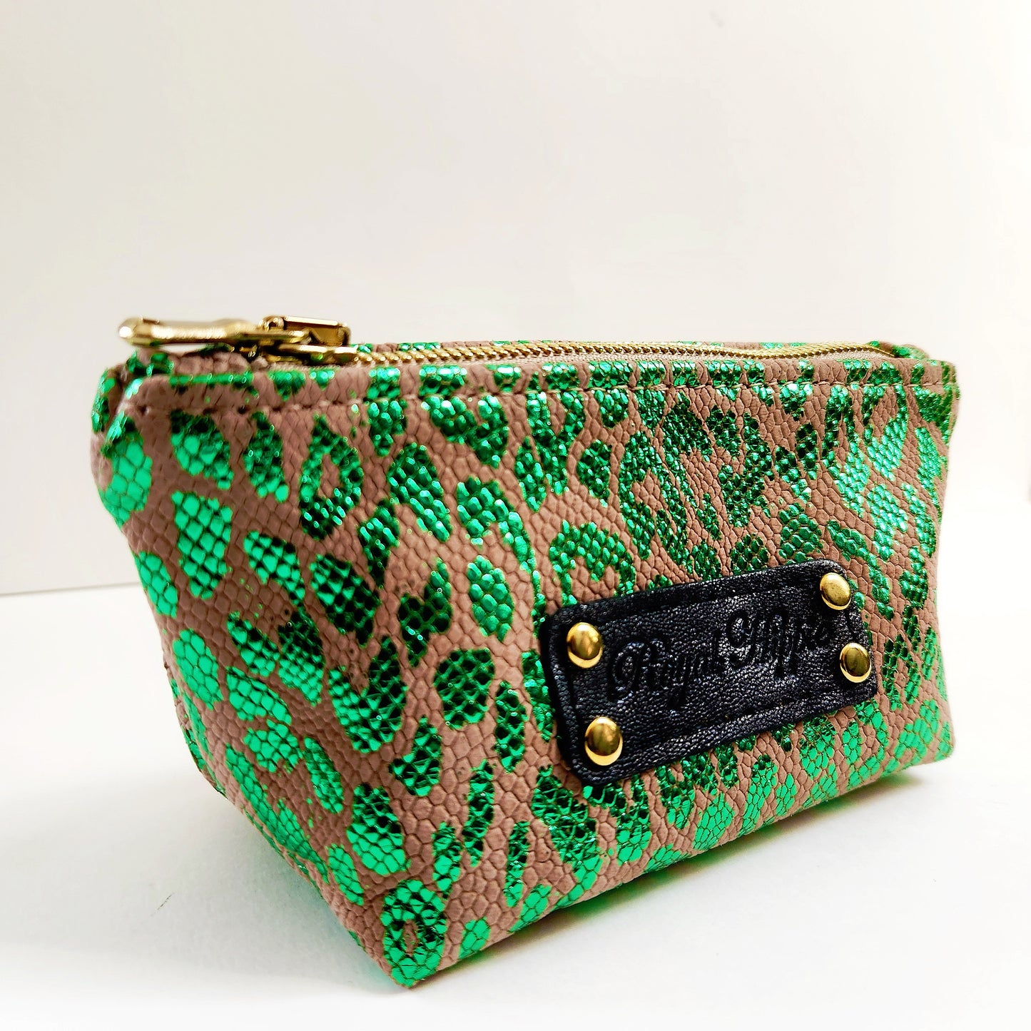 Jade Leopard Mini Pouch