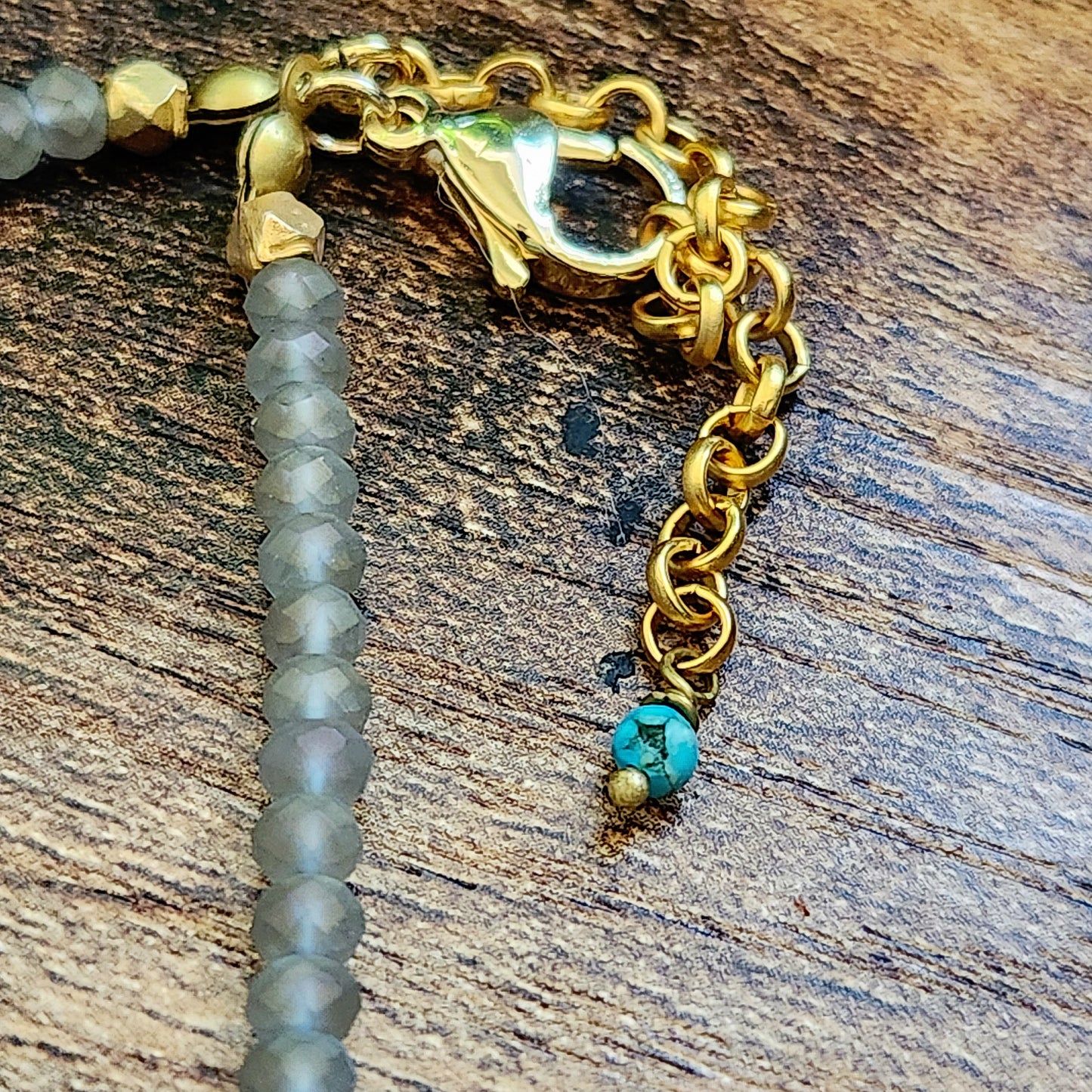Carnelian And Turquoise Fish Necklace