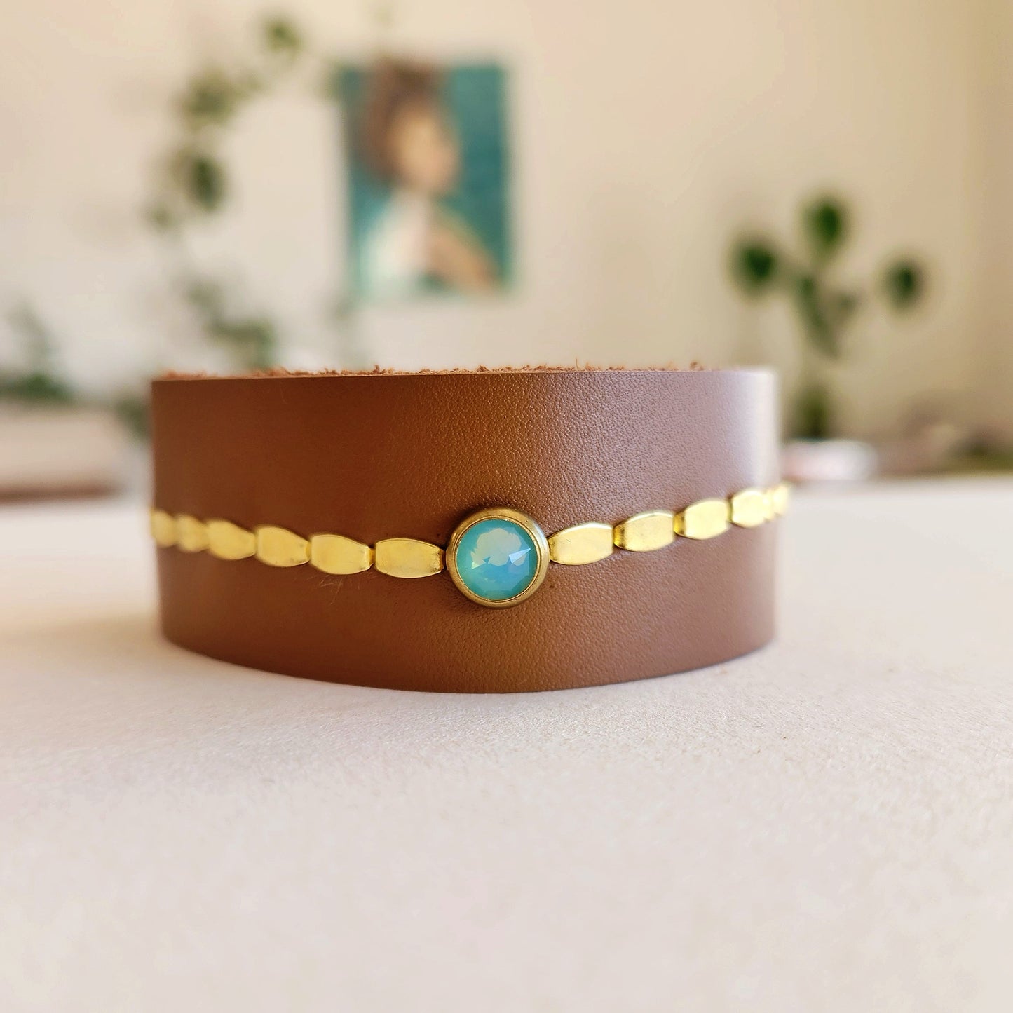 Capri Leather Cuff Bracelet