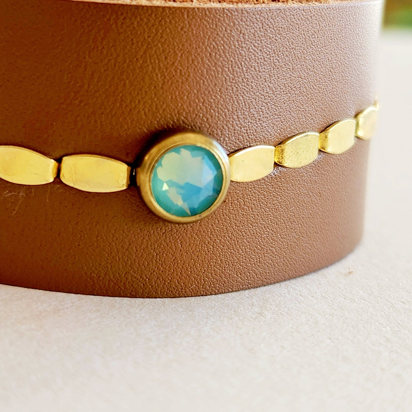 Capri Leather Cuff Bracelet