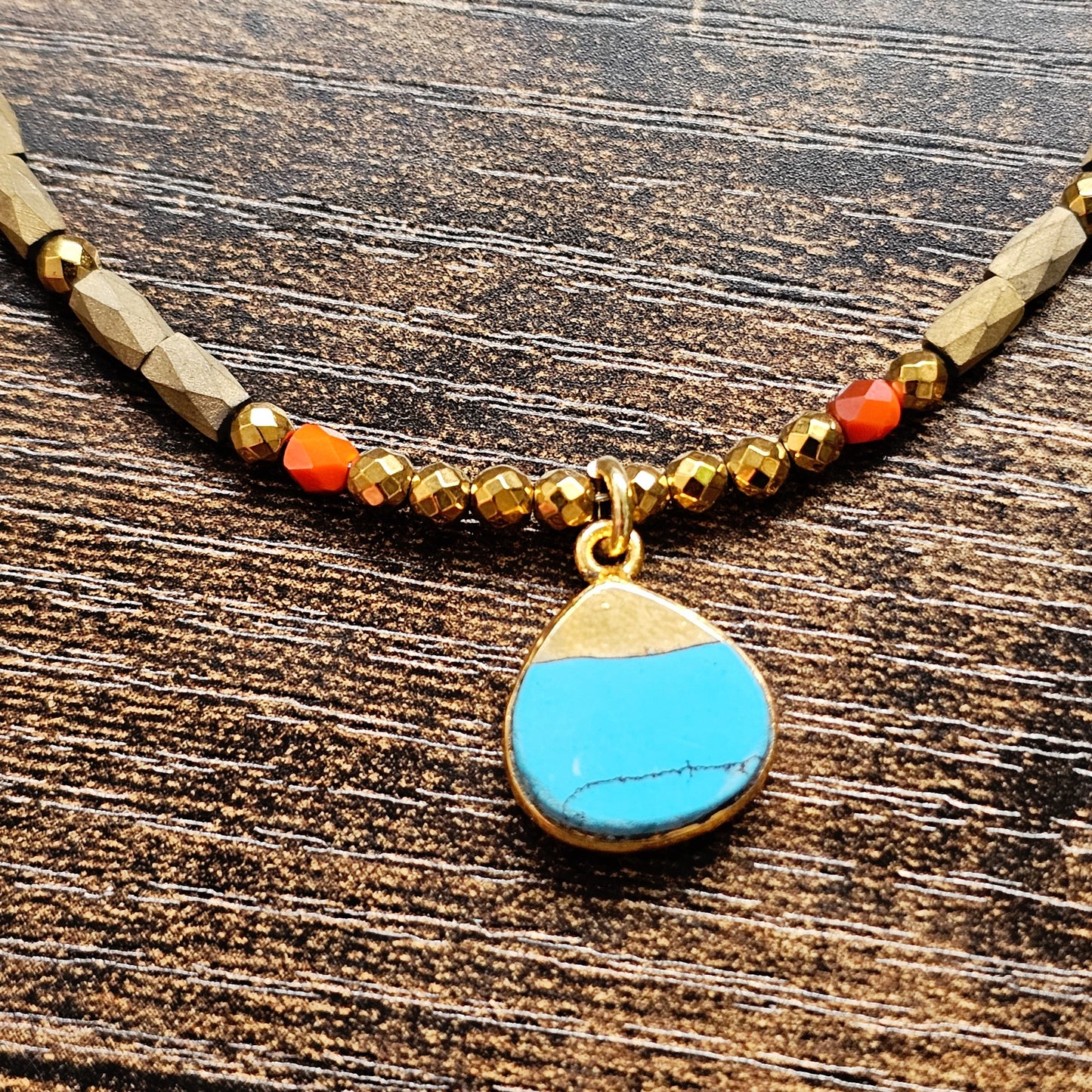 Turquoise Bead Necklace